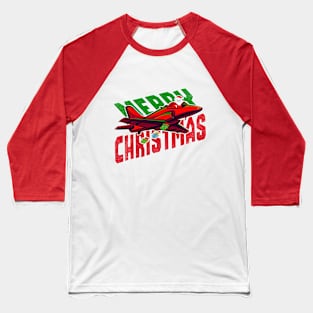 this year 2023 Santa comes in fighter jett Merry Christmas Baseball T-Shirt